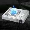 Portable outdoor stainless steel barbecue grill, folding gas stove, portable cassette stove, outdoor folding barbecue grill, portable gas stove, lightweight for picnics Application Scenario